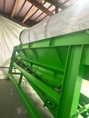 Rotary Trommel Screener, with cleaning brushes for rotating Drum Screen. - Image 4