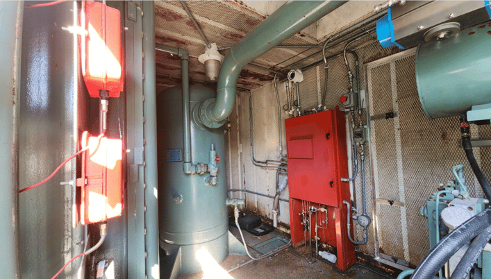 Ariel #JGP/2 gas compressor package, 150 psi, 125 HP, electric motor, enclosed - Image 7