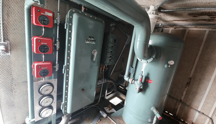 Ariel #JGP/2 gas compressor package, 150 psi, 125 HP, electric motor, enclosed - Image 8