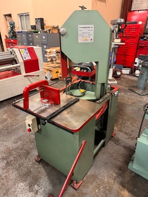 10" x 12" Er Maier #KM1012, Roll-In Vertical Bandsaw, 18" x 30" table, 10'-2" saw blade length x 3/4" blade - Image 5