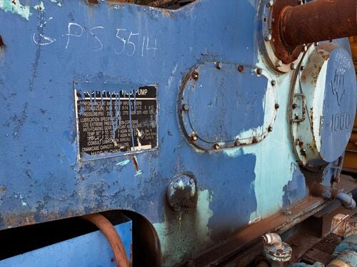 Texas First Industrial #F-1000, triplex mud pump, Caterpillar D398 powered engine - Image 3