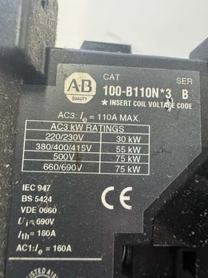 Allen-Bradley Contactor 100-B110N*3 - Image 4