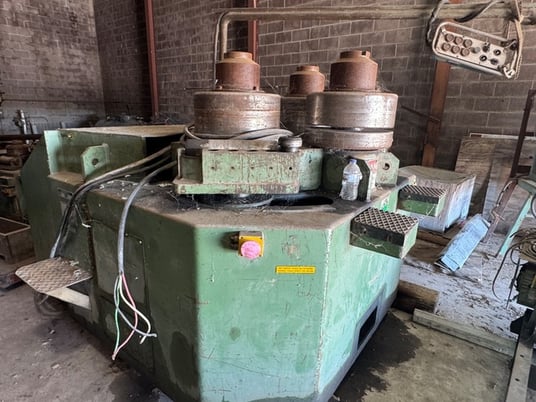 6" x 6" x 5/8" Roundo #R-6-S, angle roll, hydraulic, 18" roll diameter, 20 HP, 23 FPM, 1988 - Image 5