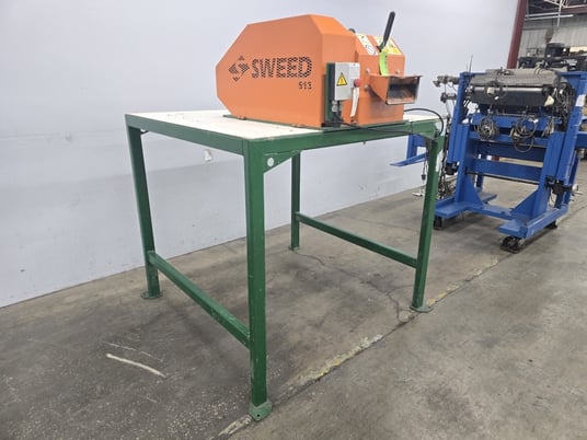Sweed #513-AH, scrap chopper, 1 rotating knife, 17" x 14.5" discharge opening, 50" clearance, 7.75" W, 3-1/4" - Image 1