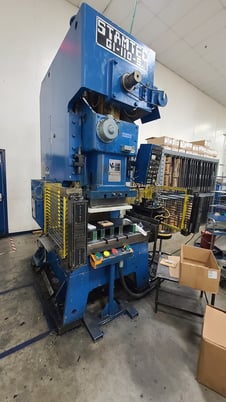 121 Ton, Stamtec #G1-110-S, Gap Frame Press, 7.09" stroke, 13.78" shut height, 3.15" ram adjustment, 30-60 - Image 6
