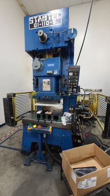 121 Ton, Stamtec #G1-110-S, Gap Frame Press, 7.09" stroke, 13.78" shut height, 3.15" ram adjustment, 30-60 - Image 10