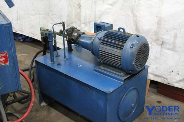 Bradbury, wing bender, 28" width, 15 HP, hydraulic clamp & bending, #65256 - Image 8