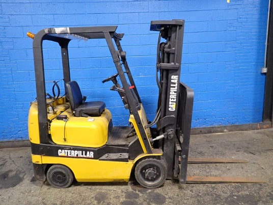 2,000 lb. Mitsubishi Caterpillar #FGC18K, Propane Forklift, 42" forks, AS IS - Image 2
