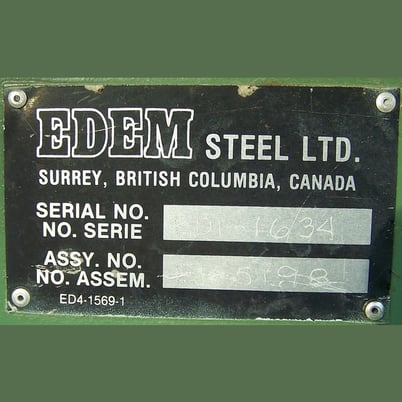 Edem Chip and Sawdust Feeder, 36" x 16' Pan, 6" High Sides, 5 HP, 575 V., 1740 RPM - Image 8
