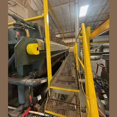 60" x 60" U.S. Filter #1500M40-102, J-Press Plate Filter Press, 103 plates - Image 4