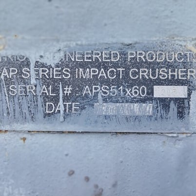Trio Engineered Products #APS-5160, Impact Crusher, 51in x 60in rotor, 225-315 STPH, 2004 - Image 5