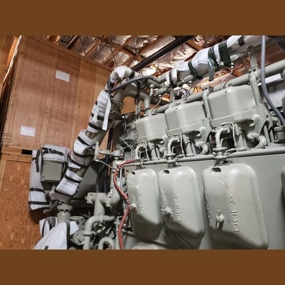 1500 KW Fairbanks Morse ALCO #12-251E, Diesel Generator, 450 Volts, 900 RPM, 2400 HP engine, open-type - Image 4