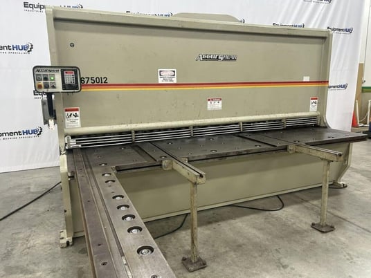3/4" x 12' Accurshear #675012, hydraulic shear, 48" back gauge, 60 HP, 16 SPM, 2006 - Image 3