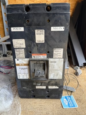 1200 Amps, Eaton/Cutler Cutler-Hammer, NBDC31200MW, Molded Case Circuit Breaker, 3-Pole, 600 VDC/600 VAC - Image 1