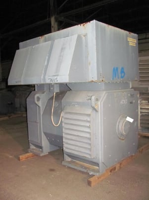 1250 HP 600 RPM General Electric, Frame 4686, DPFVBB, 500 VA, 300/150 VF - Image 2
