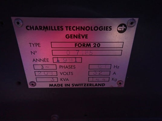 Charmilles Technologies #FORM-20, CNC Electrical Discharge Machine, 3 KVA, 208 V., 1991 - Image 10