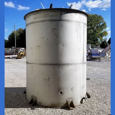 2,500 gallon Stainless Steel tank, 84" diameter x 108" tall, 3/16" thick - Image 2