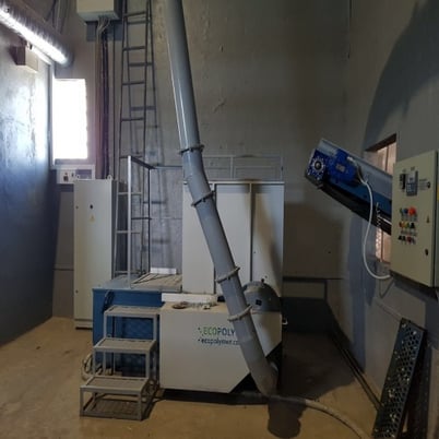 Ecopolymer #ES8.1, Single Rotor Shredder, 22 kW, 800mm Rotor, 36 Knives, 15-80mm Screen, Never Used - Image 3