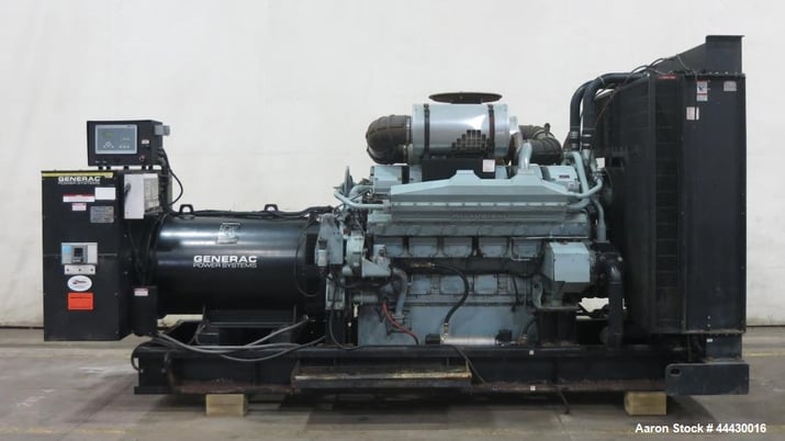 1130 KW Generac, diesel generator set, Mitsubishi engine, open skid - Image 1