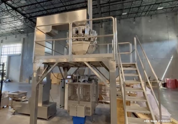 Mars #16S, vertical form fill seal machine, w/ multi-head scale & printer - Image 1
