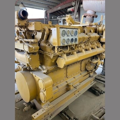 Caterpillar #D398, Diesel Engine, Twin Turbocharged, w/Radiator - Image 1