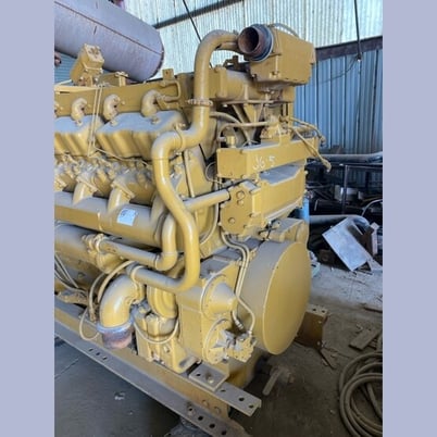 Caterpillar #D398, Diesel Engine, Twin Turbocharged, w/Radiator - Image 2