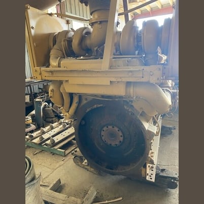 Caterpillar #D398, Diesel Engine, Twin Turbocharged, w/Radiator - Image 3