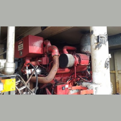 800 HP Caterpillar #3412-DITA, Marine Diesel Engine, 1750 RPM, 1,278 hours - Image 1