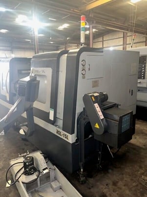 Ganesh #ASL-15L, CNC lathe, long bed, Fanuc 0iTD, 3-jaw 15" power chuck, 4.1" bar, 2014 - Image 2