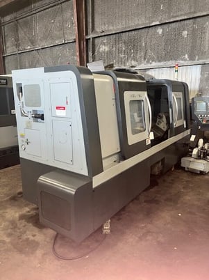 Ganesh #ASL-15L, CNC lathe, long bed, Fanuc 0iTD, 3-jaw 15" power chuck, 4.1" bar, 2014 - Image 3