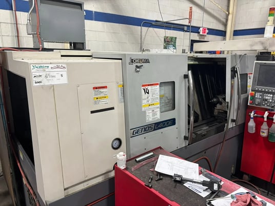 Okuma #Genos-L400E, CNC Lathe, 20.4" swing, 43.3" centers, 15.35" turning diameter, 8.66" X, 45" Z, 10" - Image 1