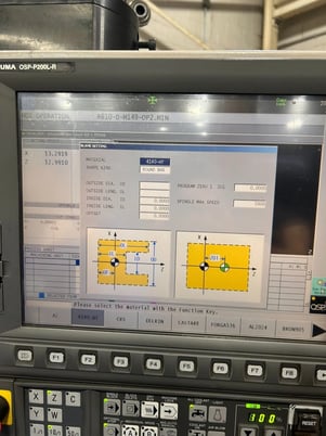Okuma #Genos-L400E, CNC Lathe, 20.4" swing, 43.3" centers, 15.35" turning diameter, 8.66" X, 45" Z, 10" - Image 7