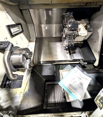 Okuma #Genos-L400E, CNC Lathe, 20.4" swing, 15.35" turning diameter, 43.3" centers, 8.66" X, 45.3" Z, 10" - Image 3