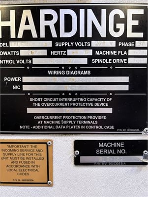 Hardinge #Talent-8/52, CNC lathe, 18" SOCS, 3-jaw chuck, 2" bar, 11.1" dia., 15" lgth, A2-6, 12 turret, 15 - Image 6