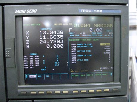 Mori Seiki #SH-500, CNC horizontal machining center, 60 automatic tool changer, 12000 RPM, #40, 20 HP, 20" x - Image 3