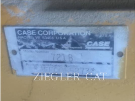 Case 721B, Wheel Loader, 11513 hours, S/N: JEE0055873, 1998 - Image 5