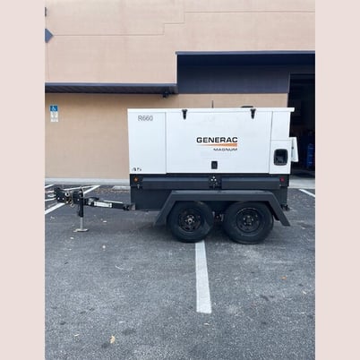 38 KW Generac-Magnum #MMG45IF4, portable diesel generator, prime, trailer mtd, 100 gal tank, 11,902 hours - Image 4