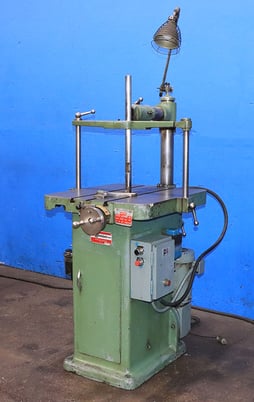 1-1/4" x 9" Morrison #K, mechanical keyseater, 24" x27" table, centering vee, cutter bars, 2 HP, centering - Image 3