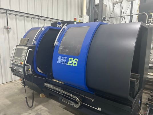 Milltronics #ML-26/80, CNC Lathe, 25.6" swing, 4.1" bar, 24/15 HP, 1,600 RPM, 8-Station Turret, 2016 - Image 5