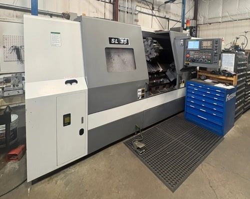 Samsung #SL-35A/1500, CNC Lathe, 23.6" swing, 4.5" bar, 20 HP, 2,000 RPM, 15" Chuck, 10-Station Turret, 2012 - Image 1