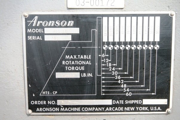 120000 lb. Aronson #RS10GE/TS10GE, weld positioner w/headstock & tailstock, #10314 - Image 5