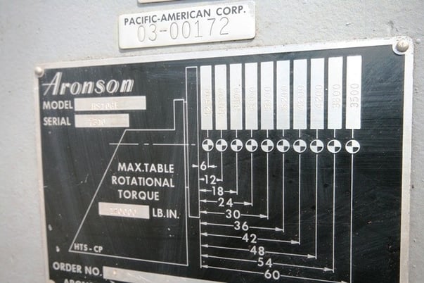 120000 lb. Aronson #RS10GE/TS10GE, weld positioner w/headstock & tailstock, #10314 - Image 9