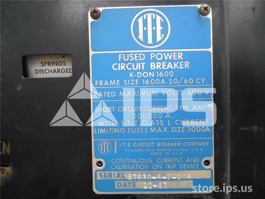 1600 Amps ITE Kdon-1600 Red Eo/do Od3 Li 800a, 1000 Amps Fuses - Image 2