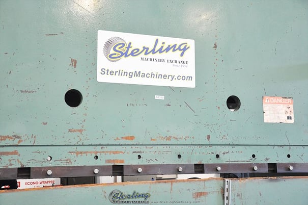 300 Ton, Pacific #300-14, 14' overall, 149" between housing, 12" stroke, 10" throat,heavy duty hydraulic,foot - Image 5