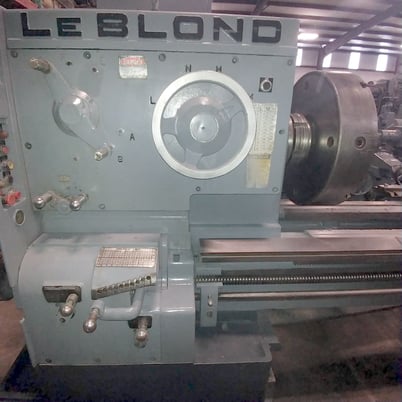 34" x 132" LeBlond #HD3220, heavy duty, 2-1/8" spindle hole, 25 HP, #5MT, 6" dia. quill, 1300 RPM, 1973 - Image 4