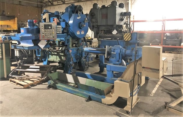 60 Ton, Oak #FP2-48, 1.5" stroke, 12" Shut Height, 48:x34" bed, 100-300 SPM, feedline, #5040 - Image 6