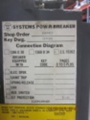 800 Amps, Eaton, SPB50, manually operated, drawout, 600 Volts, #IC5013 - Image 10