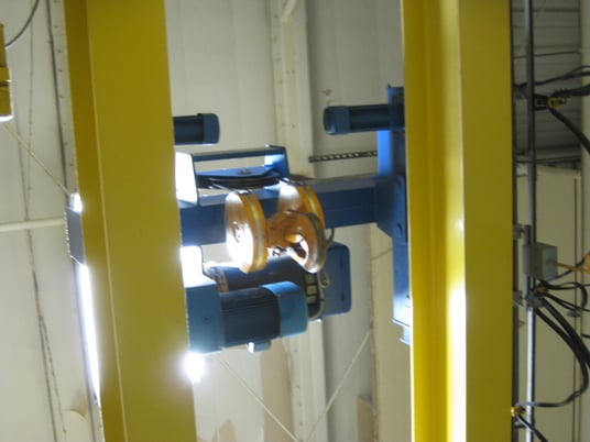 15 Ton, Abus, 21' 8" Span, 20' lift, radio/pendant, rail/runway available, 1999, #1661 - Image 4