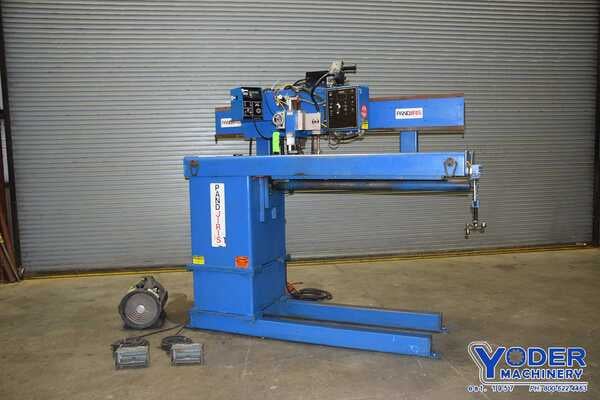 4' Pandjiris #Seamer, 3-116 IPM, 54 clamp.length, 4" air torch lifter, water cooled mandrel, #66756 - Image 1