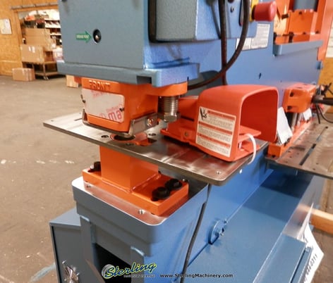 6" x 6" x 1/2" Scotchman #DO-150/240-24M, dual operation hydraulic ironworker, 150 ton, 12" throat, new - Image 2